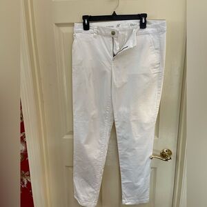 Gap white khakis